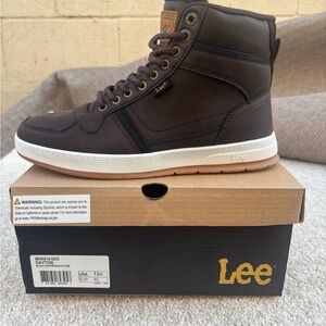 Lee Men's Brown High Top Casual Boots